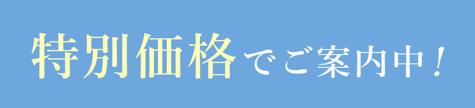 特別価格でご案内中!